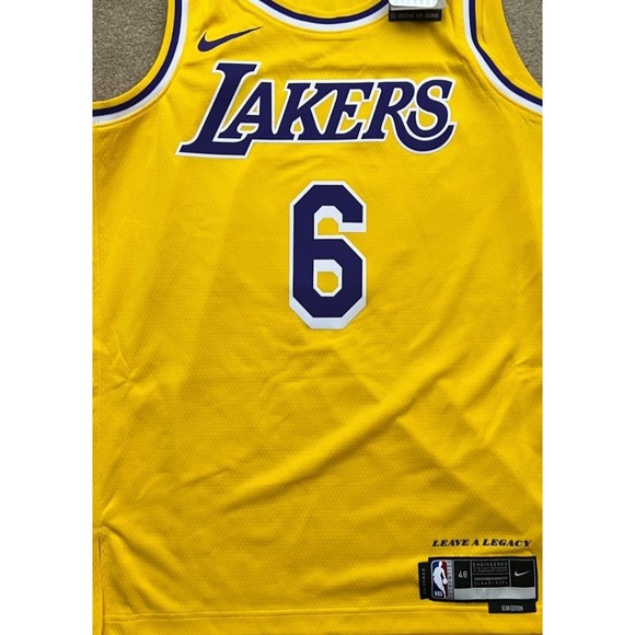 Nike Los Angeles Lakers Lebron James NBA Swingman Icon Edition Jersey Size L - Picture 3 of 7